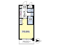 杉本ビルFlat南大泉 1Kの間取図画像