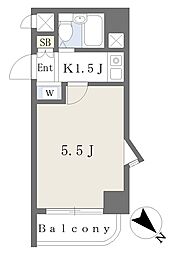 プラザ・大泉学園 1Kの間取図画像