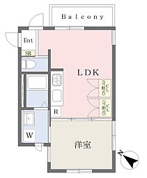 BLANCCASA石神井台 1LDKの間取図画像
