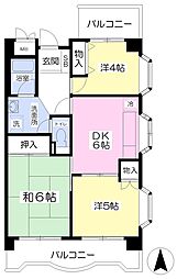 アーバンコート氷川台 3DKの間取図画像