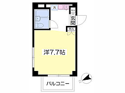 センチュリー大和 ワンルームの間取図画像
