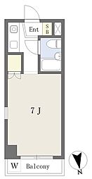 トーシンコーポ豊玉 ワンルームの間取図画像