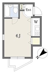 ADレジデンス大泉学園壱番館 ワンルームの間取図画像
