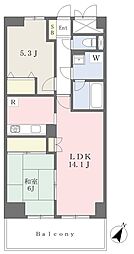 東久留米本町ビルハイム・アレグローネ 2LDKの間取図画像