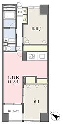 クレスト石神井公園 2LDKの間取図画像