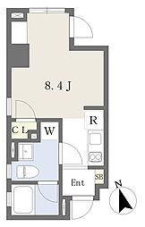 サクラヒル目白通り ワンルームの間取図画像