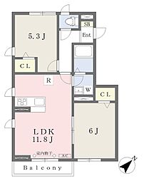 Precious2 2LDKの間取図画像