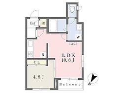 アイビル 1LDKの間取図画像