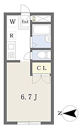 マ・メゾン桜町 ワンルームの間取図画像