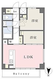 ALIVIO錦糸町 2LDKの間取図画像