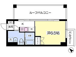 マイスターハウス向島 ワンルームの間取図画像