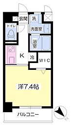 ヴェルドミール鷹取 1Kの間取図画像