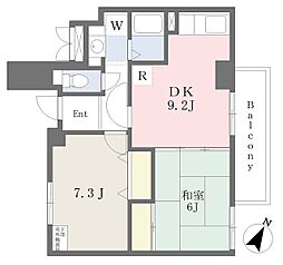 ラ・フォルテ・スエヨシ 2DKの間取図画像