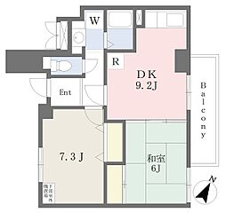 ラ・フォルテ・スエヨシ 2DKの間取図画像