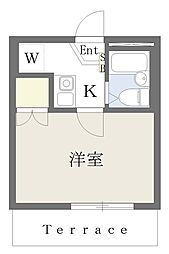 フォーシム新高円寺 1Kの間取図画像