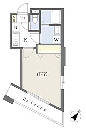 RyocohResidence1 1Kの間取図画像