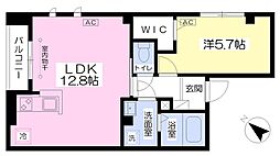 グランソフィア2 1LDKの間取図画像