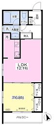 Felice中野 1LDKの間取図画像