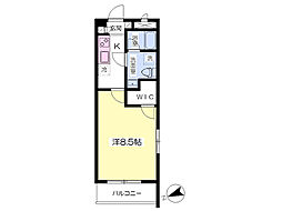Verde中野通り 1Kの間取図画像