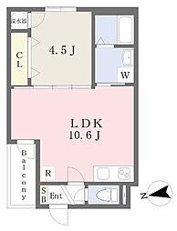 FaseciaLEON 1LDKの間取図画像