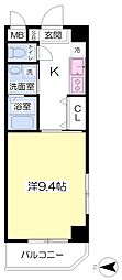アクトアベンテ 1Kの間取図画像