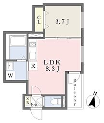 LAMINE千船 1LDKの間取図画像