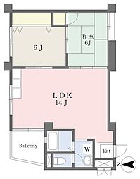 MISTRAL千里丘 2LDKの間取図画像
