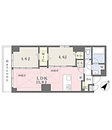 BRAVE吹田駅前 2LDKの間取図画像