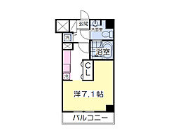 近鉄京都線 上鳥羽口駅 徒歩3分の賃貸マンション 2階1Kの間取り