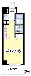 エル・セレーノ山科 ワンルームの間取図画像