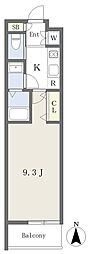 ART COURT 1Kの間取図画像