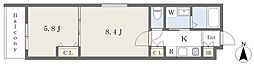 ART COURT 2Kの間取図画像