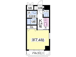 エル・セレーノ西京極 1Kの間取図画像