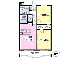 エル・セレーノ向日町 2LDKの間取図画像