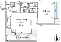 間取図画像 1LDK