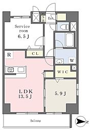 セブンフラワー 1SLDKの間取図画像