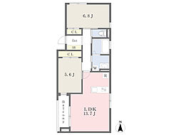 LaCasaSpeciale 1SLDKの間取図画像