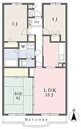 りぶいんしらゆり翼 3LDKの間取図画像