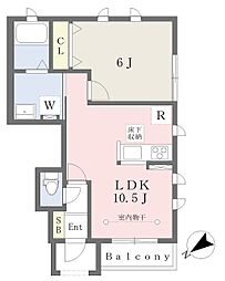 コンフォールメゾン 1LDKの間取図画像