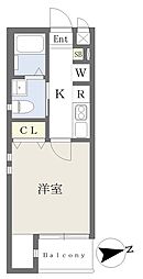 さいたま市北区日進町1丁目アパート 1Kの間取図画像