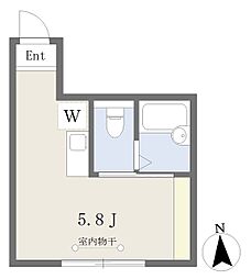 ラグランデ大森 ワンルームの間取図画像
