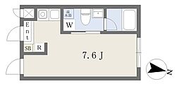 FUSION大森 ワンルームの間取図画像