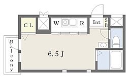 エスペリオ ワンルームの間取図画像