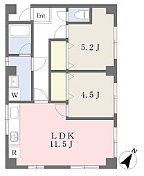 ベルメゾン泉 2LDKの間取図画像