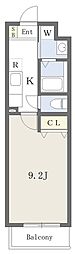 エムスクエア 1Kの間取図画像