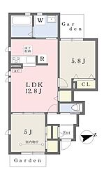 BLANCNOIR 2LDKの間取図画像