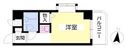 キャッスル西落合 ワンルームの間取図画像