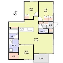 Forest Villa Nishi-O 3LDKの間取図画像