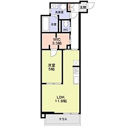 練馬区早宮2丁目マンション 1LDKの間取図画像