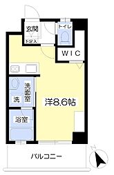ラナイおもろまち ワンルームの間取図画像